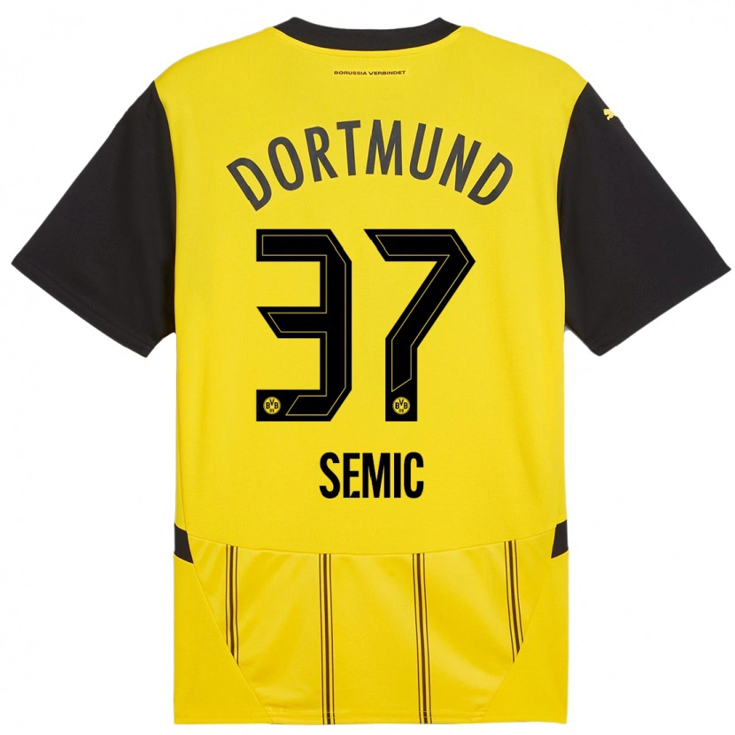 Danxen Män Lion Semic #37 Gul Svart Hemmatröja Matchtröjor 2024/25 Tröjor T-Tröja