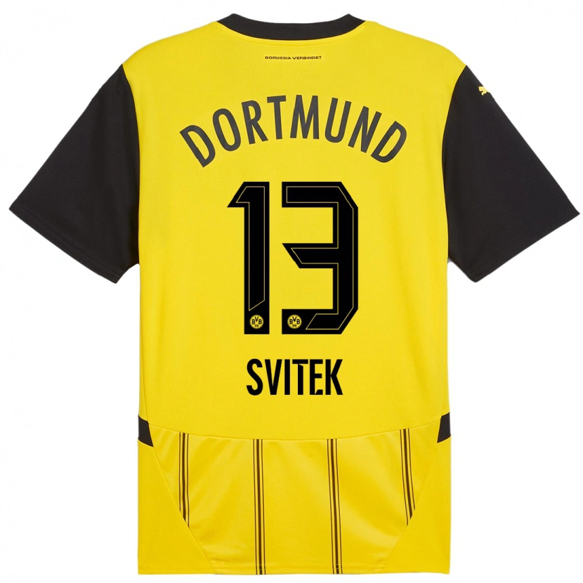 Danxen Män Leon Svitek #13 Gul Svart Hemmatröja Matchtröjor 2024/25 Tröjor T-Tröja