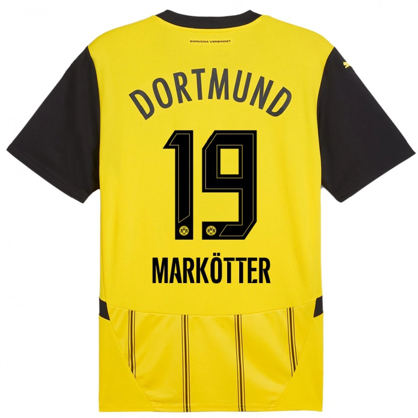 Danxen Män Jonah Markötter #19 Gul Svart Hemmatröja Matchtröjor 2024/25 Tröjor T-Tröja