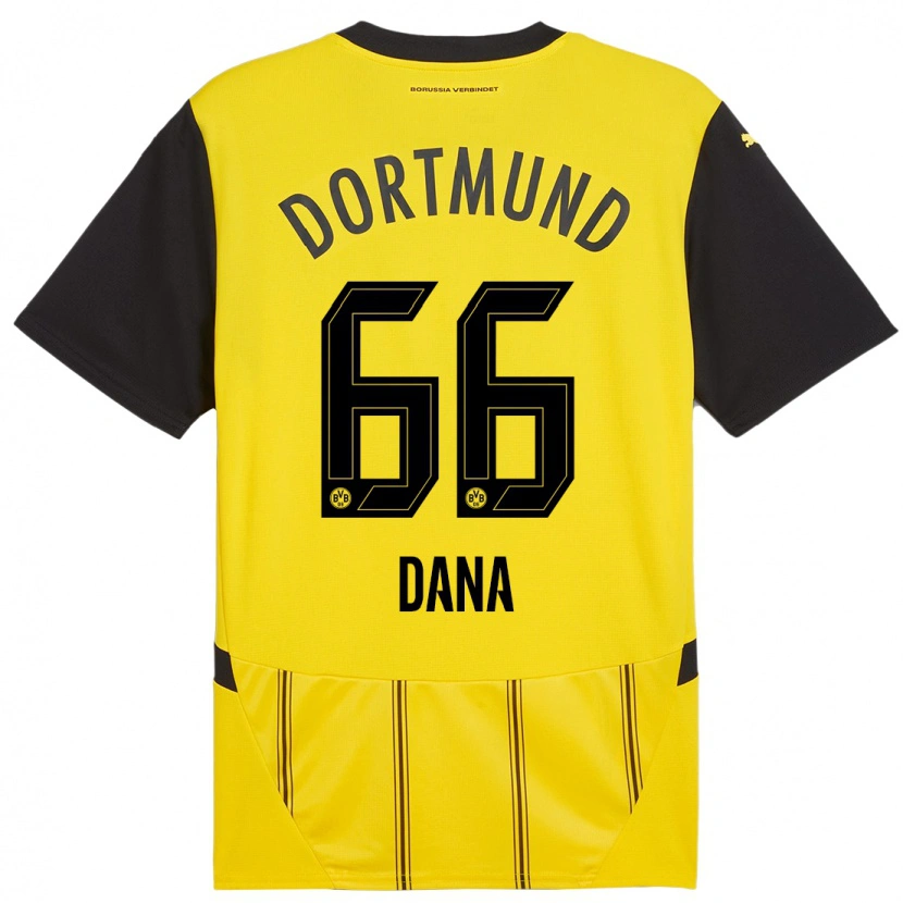 Danxen Män Bleckmann Dana #66 Gul Svart Hemmatröja Matchtröjor 2024/25 Tröjor T-Tröja