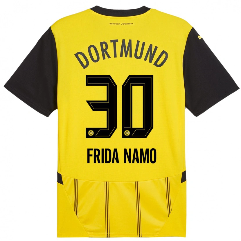 Danxen Män Ronning Frida Namo #30 Gul Svart Hemmatröja Matchtröjor 2024/25 Tröjor T-Tröja