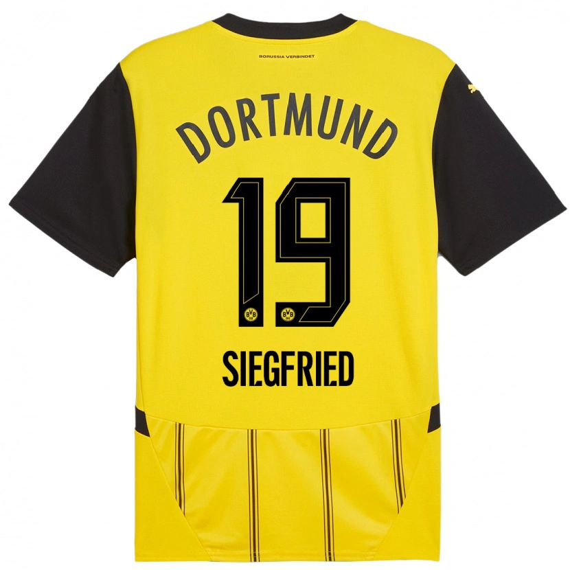 Danxen Män Janz Siegfried #19 Gul Svart Hemmatröja Matchtröjor 2024/25 Tröjor T-Tröja