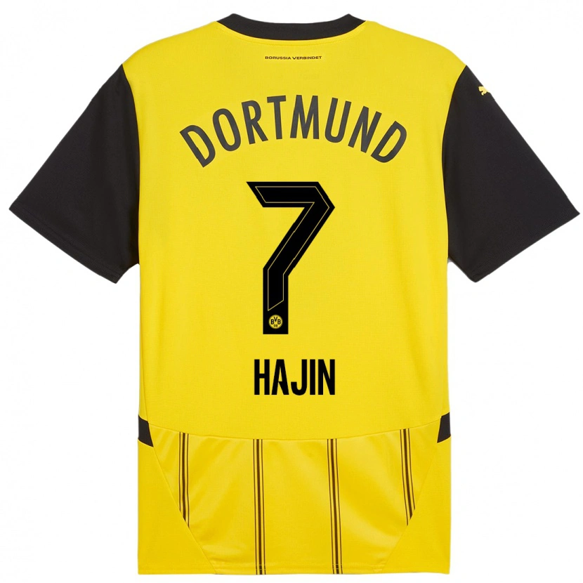 Danxen Män So Hajin #7 Gul Svart Hemmatröja Matchtröjor 2024/25 Tröjor T-Tröja