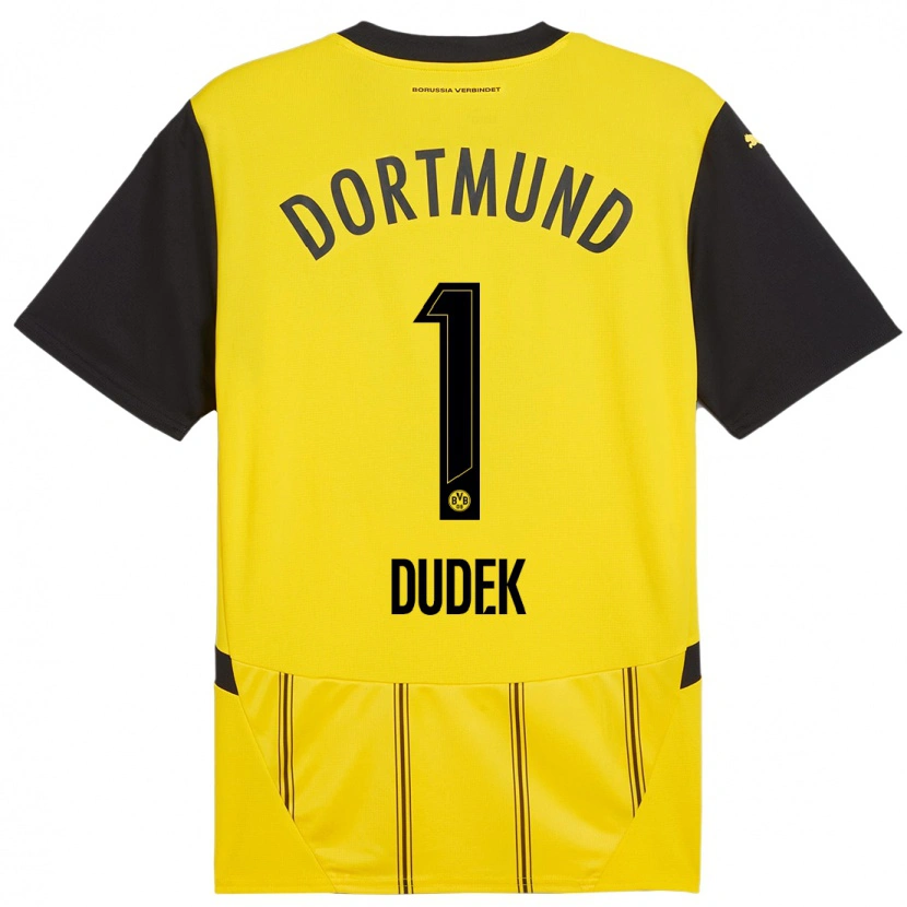 Danxen Män Daniel Dudek #1 Gul Svart Hemmatröja Matchtröjor 2024/25 Tröjor T-Tröja