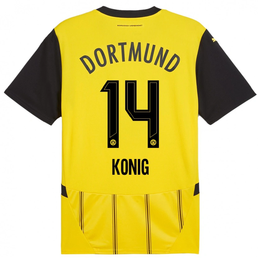 Danxen Män Raul Konig #14 Gul Svart Hemmatröja Matchtröjor 2024/25 Tröjor T-Tröja