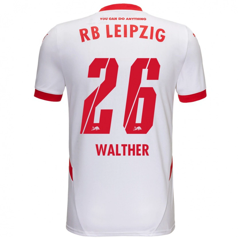 Danxen Män Mika Walther #26 Vit Röd Hemmatröja Matchtröjor 2024/25 Tröjor T-Tröja