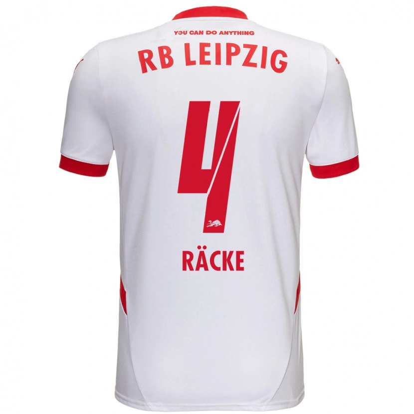 Danxen Män Nina Räcke #4 Vit Röd Hemmatröja Matchtröjor 2024/25 Tröjor T-Tröja