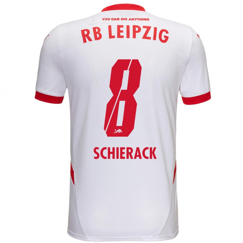 Danxen Män Simon Schierack #8 Vit Röd Hemmatröja Matchtröjor 2024/25 Tröjor T-Tröja