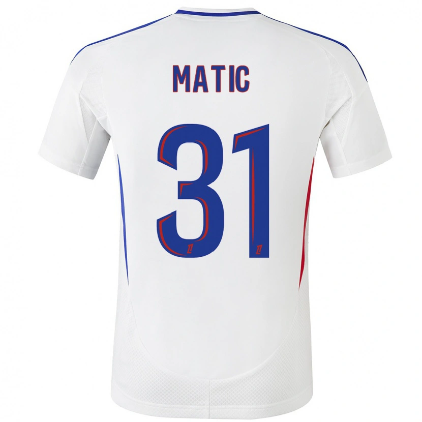 Danxen Män Nemanja Matic #31 Vit Blå Hemmatröja Matchtröjor 2024/25 Tröjor T-Tröja