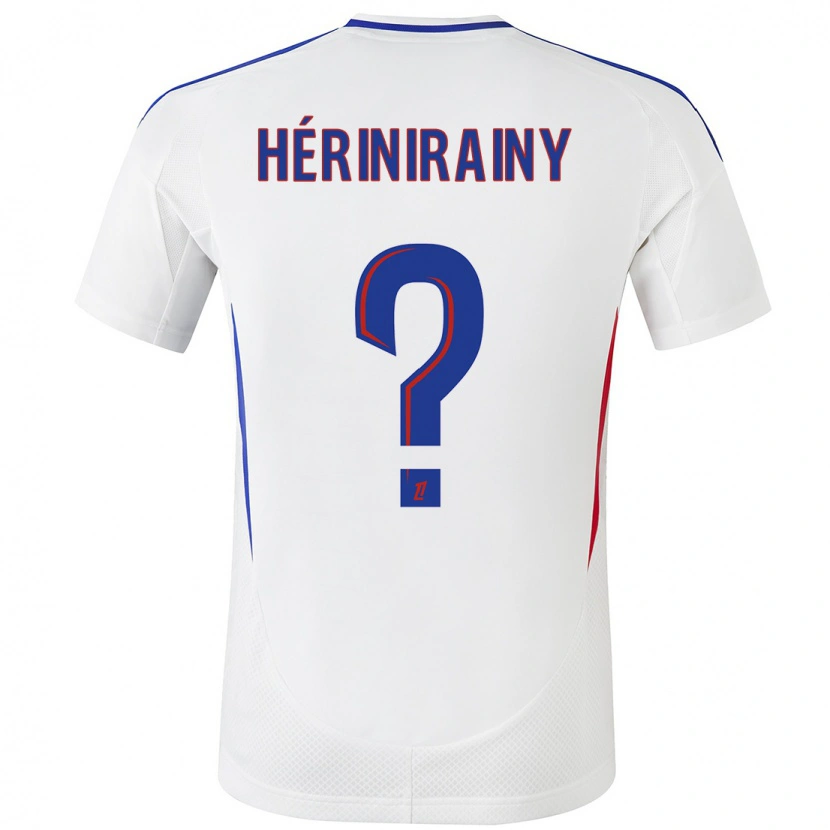 Danxen Män Mark Hérinirainy #0 Vit Blå Hemmatröja Matchtröjor 2024/25 Tröjor T-Tröja