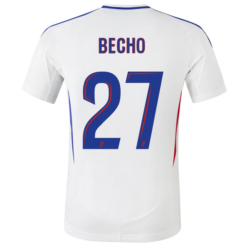 Danxen Män Vicki Bècho #27 Vit Blå Hemmatröja Matchtröjor 2024/25 Tröjor T-Tröja