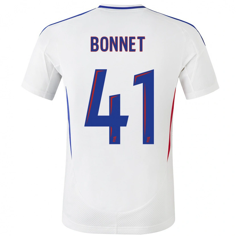 Danxen Män Noam Bonnet #41 Vit Blå Hemmatröja Matchtröjor 2024/25 Tröjor T-Tröja