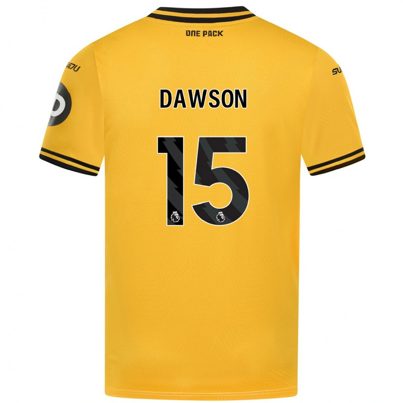 Danxen Män Craig Dawson #15 Gul Hemmatröja Matchtröjor 2024/25 Tröjor T-Tröja