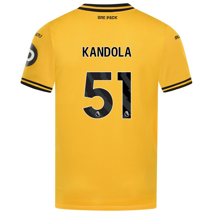 Danxen Män Kam Kandola #51 Gul Hemmatröja Matchtröjor 2024/25 Tröjor T-Tröja