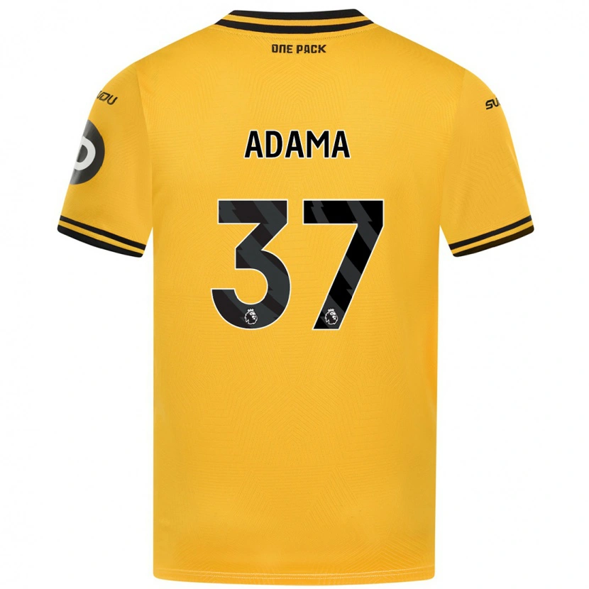 Danxen Män Adama Traore #37 Gul Hemmatröja Matchtröjor 2024/25 Tröjor T-Tröja