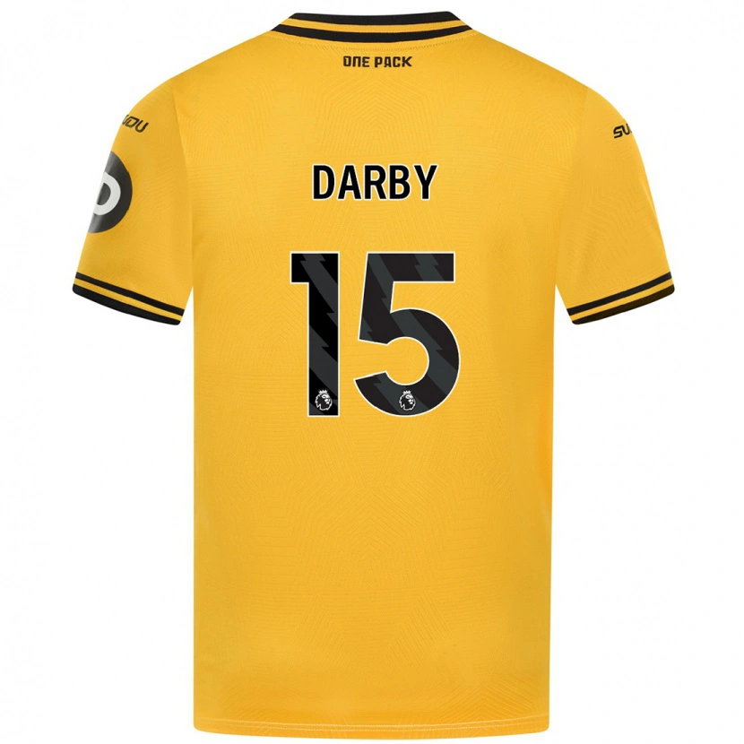 Danxen Män Kelly Darby #15 Gul Hemmatröja Matchtröjor 2024/25 Tröjor T-Tröja