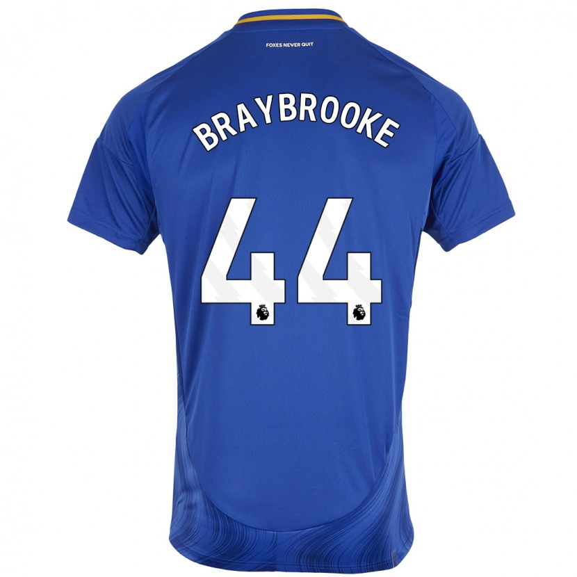 Danxen Män Sammy Braybrooke #44 Blå Vit Hemmatröja Matchtröjor 2024/25 Tröjor T-Tröja