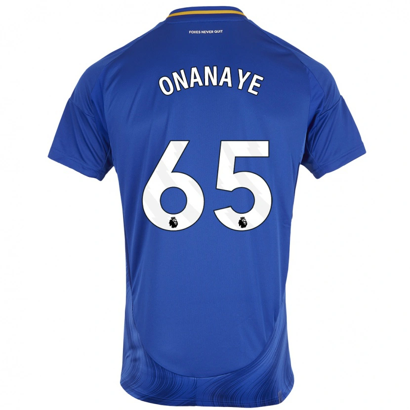 Danxen Män Toby Onanaye #65 Blå Vit Hemmatröja Matchtröjor 2024/25 Tröjor T-Tröja