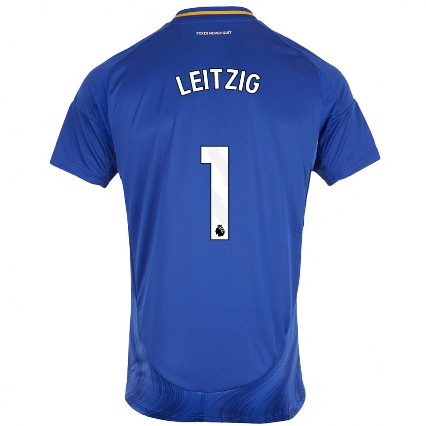 Danxen Män Janina Leitzig #1 Blå Vit Hemmatröja Matchtröjor 2024/25 Tröjor T-Tröja