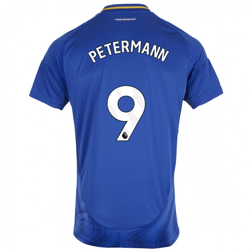 Danxen Män Lena Petermann #9 Blå Vit Hemmatröja Matchtröjor 2024/25 Tröjor T-Tröja