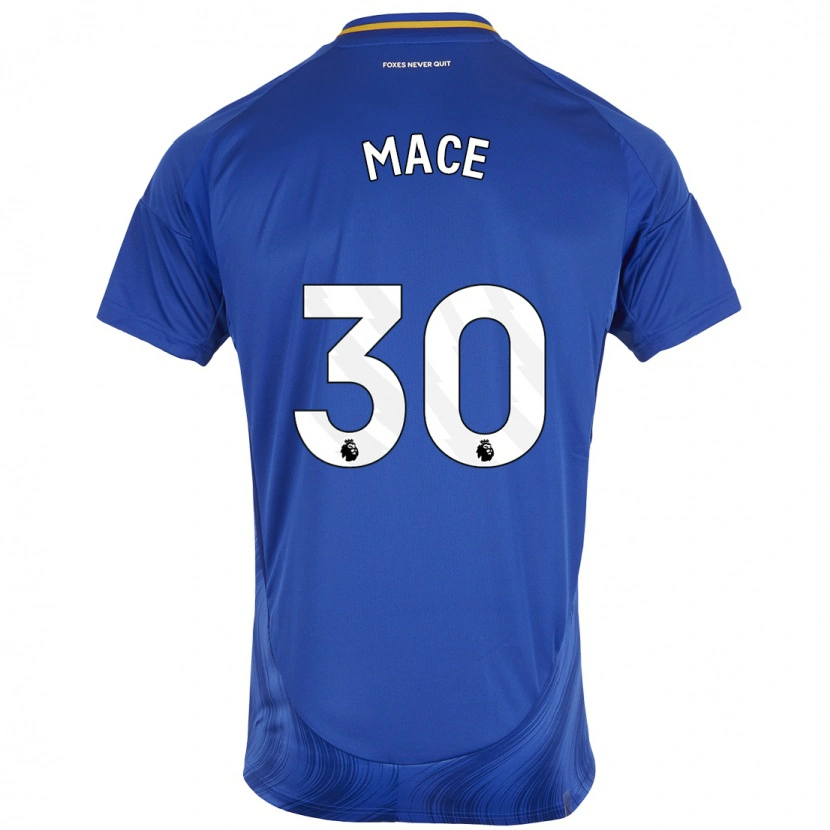 Danxen Män Ruby Mace #30 Blå Vit Hemmatröja Matchtröjor 2024/25 Tröjor T-Tröja