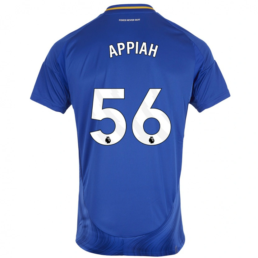 Danxen Män Paul Appiah #56 Blå Vit Hemmatröja Matchtröjor 2024/25 Tröjor T-Tröja