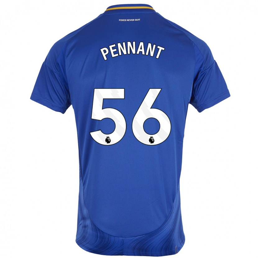 Danxen Män Terrell Pennant #56 Blå Vit Hemmatröja Matchtröjor 2024/25 Tröjor T-Tröja