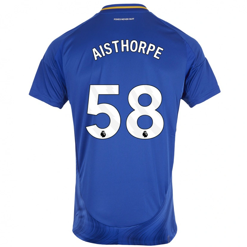 Danxen Män Bailey Aisthorpe #58 Blå Vit Hemmatröja Matchtröjor 2024/25 Tröjor T-Tröja