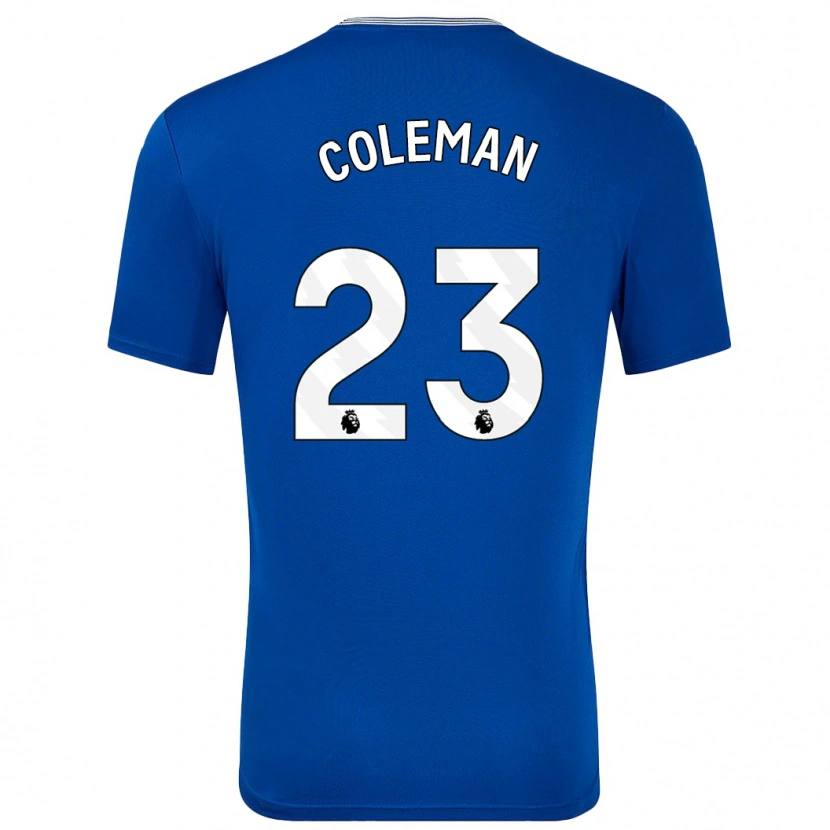 Danxen Män Séamus Coleman #23 Blå Med Hemmatröja Matchtröjor 2024/25 Tröjor T-Tröja