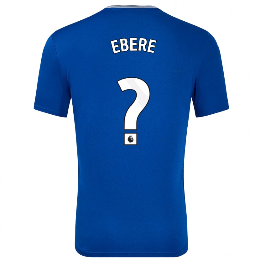 Danxen Män Coby Ebere #0 Blå Med Hemmatröja Matchtröjor 2024/25 Tröjor T-Tröja