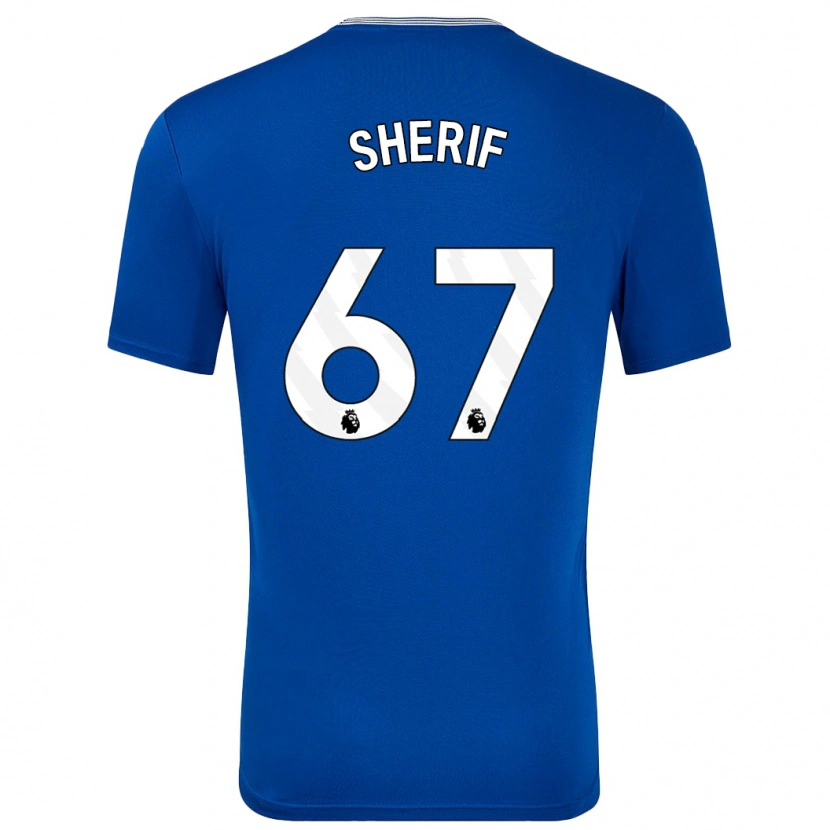 Danxen Män Martin Sherif #67 Blå Med Hemmatröja Matchtröjor 2024/25 Tröjor T-Tröja