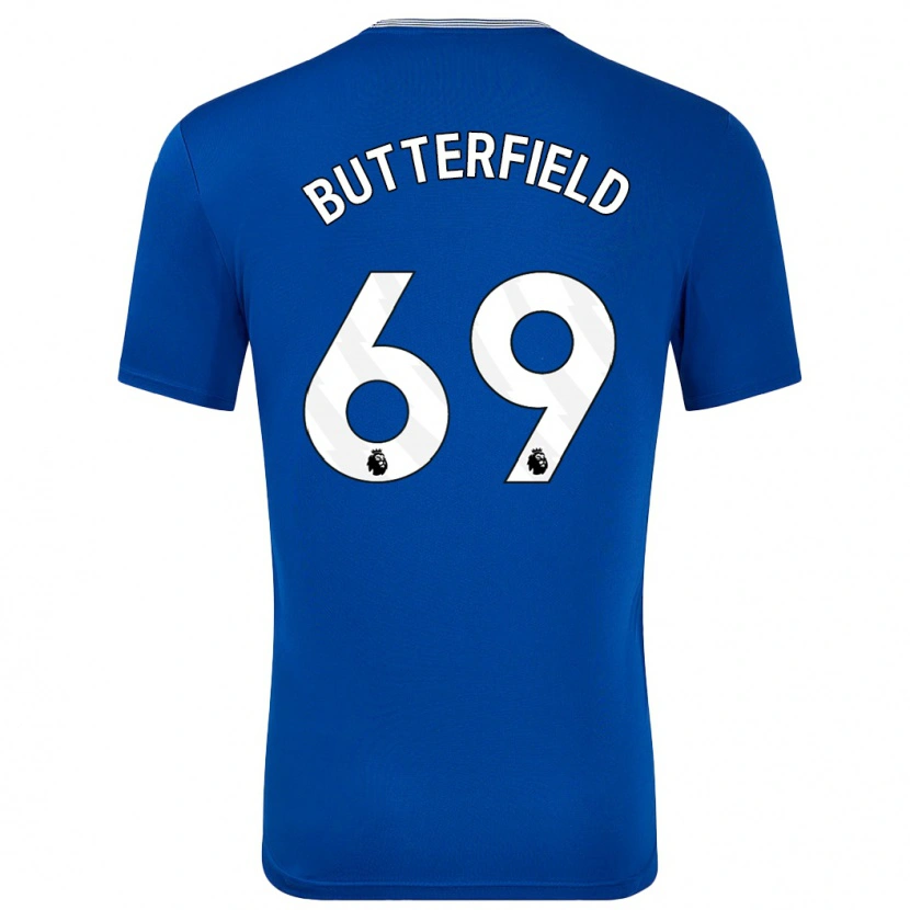 Danxen Män Luke Butterfield #69 Blå Med Hemmatröja Matchtröjor 2024/25 Tröjor T-Tröja