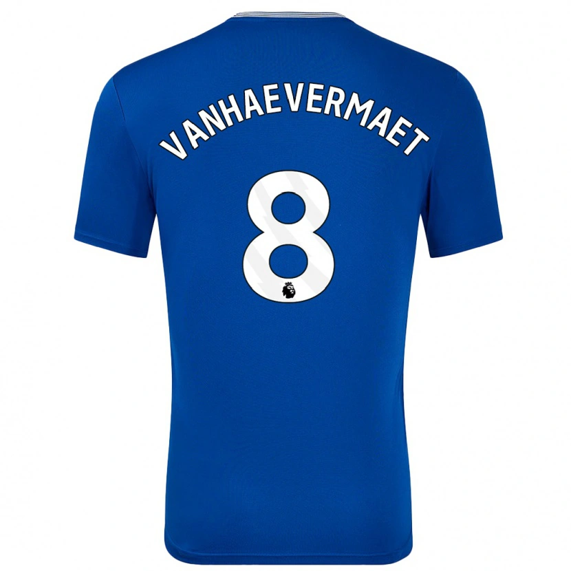 Danxen Män Justine Vanhaevermaet #8 Blå Med Hemmatröja Matchtröjor 2024/25 Tröjor T-Tröja