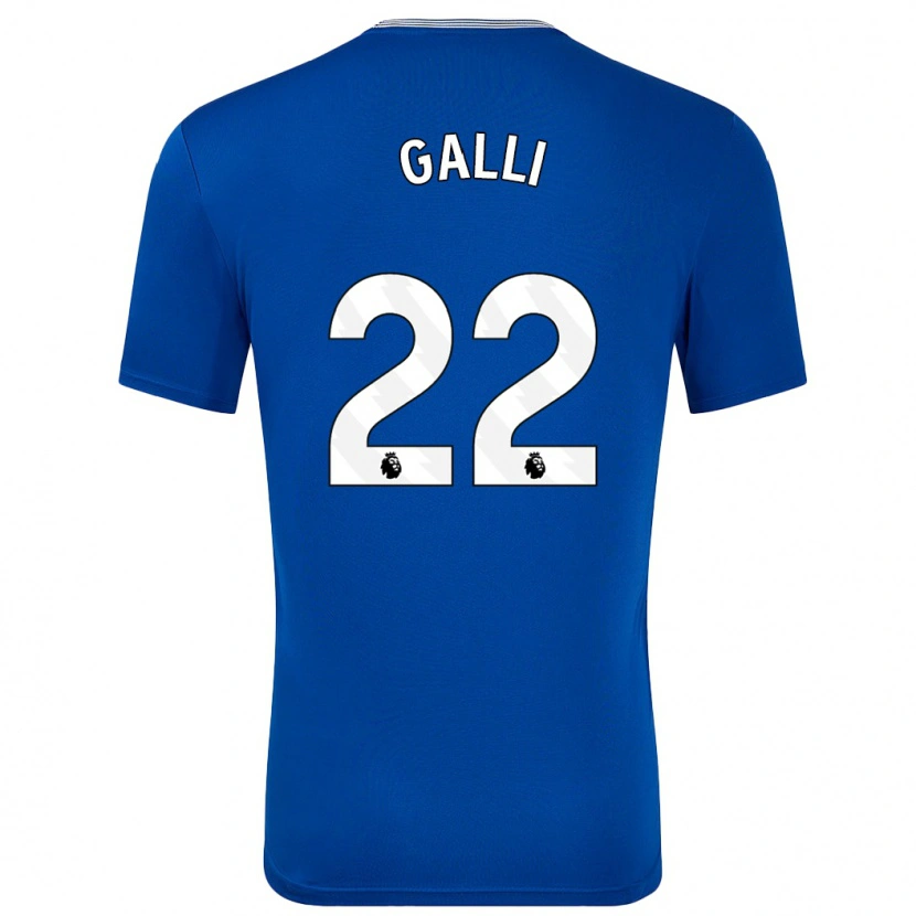 Danxen Män Aurora Galli #22 Blå Med Hemmatröja Matchtröjor 2024/25 Tröjor T-Tröja