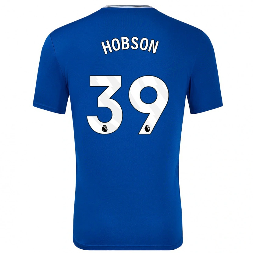 Danxen Män Issy Hobson #39 Blå Med Hemmatröja Matchtröjor 2024/25 Tröjor T-Tröja
