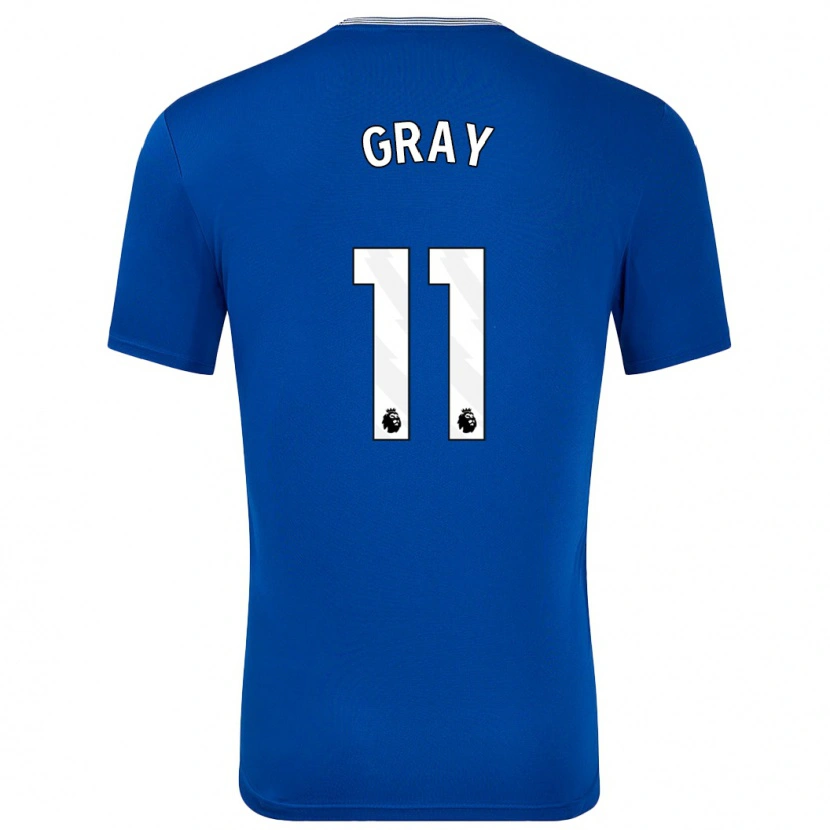 Danxen Män Demarai Gray #11 Blå Med Hemmatröja Matchtröjor 2024/25 Tröjor T-Tröja