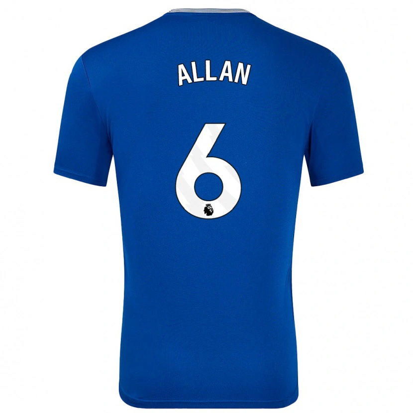 Danxen Män Allan #6 Blå Med Hemmatröja Matchtröjor 2024/25 Tröjor T-Tröja