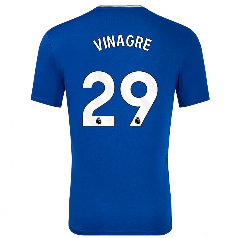 Danxen Män Ruben Vinagre #29 Blå Med Hemmatröja Matchtröjor 2024/25 Tröjor T-Tröja