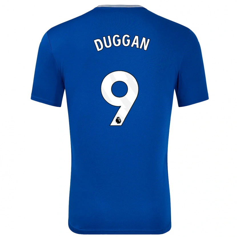 Danxen Män Toni Duggan #9 Blå Med Hemmatröja Matchtröjor 2024/25 Tröjor T-Tröja