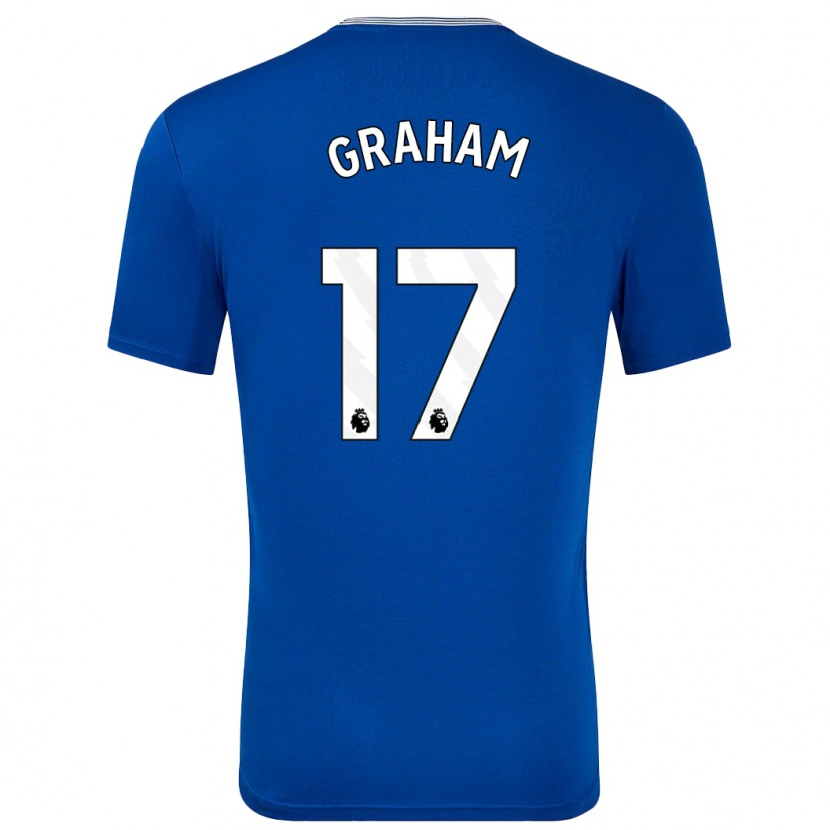 Danxen Män Lucy Graham #17 Blå Med Hemmatröja Matchtröjor 2024/25 Tröjor T-Tröja