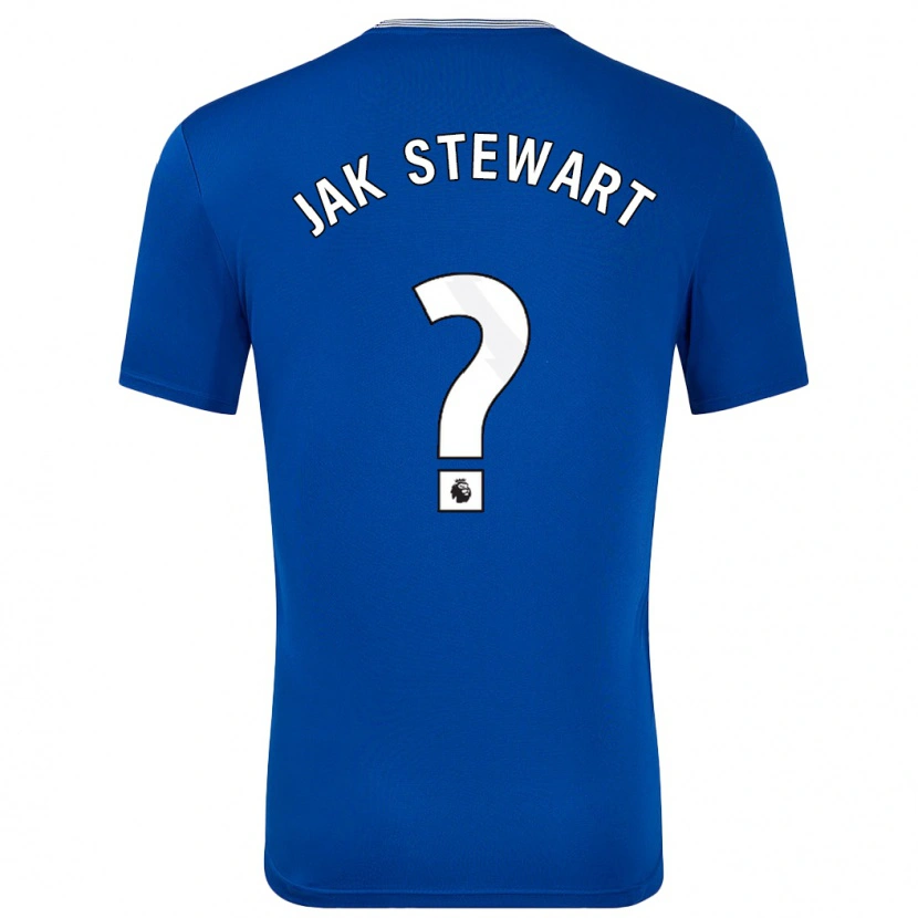 Danxen Män Jak Stewart #0 Blå Med Hemmatröja Matchtröjor 2024/25 Tröjor T-Tröja