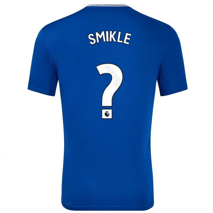 Danxen Män Troy Smikle #0 Blå Med Hemmatröja Matchtröjor 2024/25 Tröjor T-Tröja