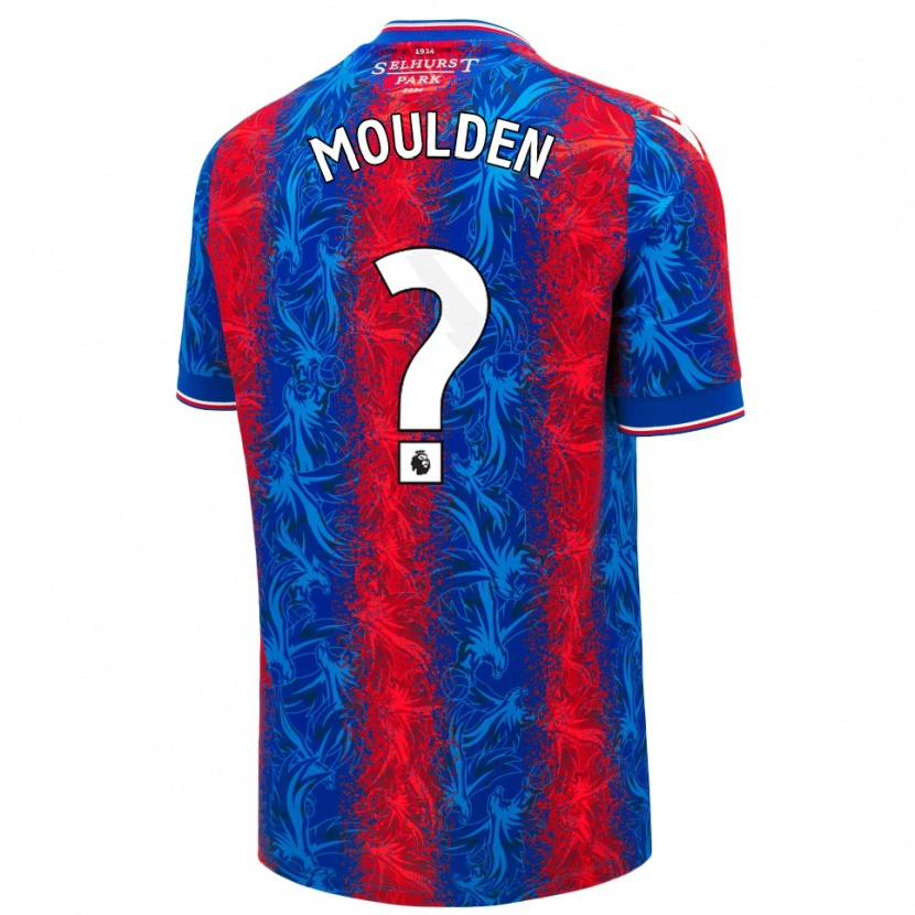 Danxen Män Louie Moulden #0 Röda Blå Ränder Hemmatröja Matchtröjor 2024/25 Tröjor T-Tröja