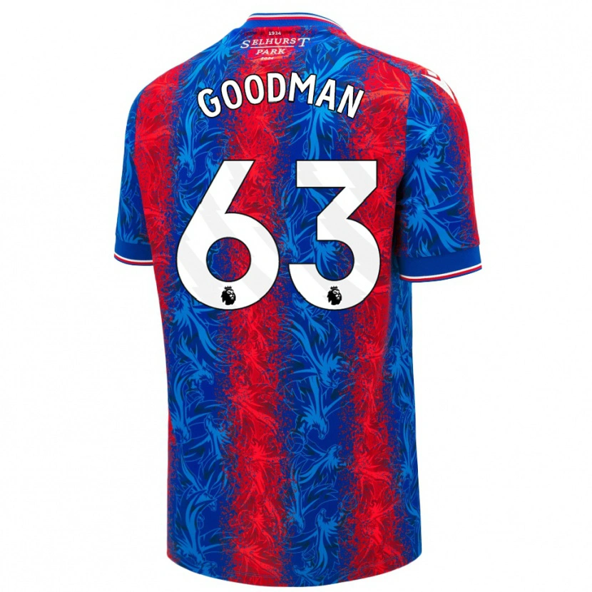 Danxen Män Owen Goodman #63 Röda Blå Ränder Hemmatröja Matchtröjor 2024/25 Tröjor T-Tröja