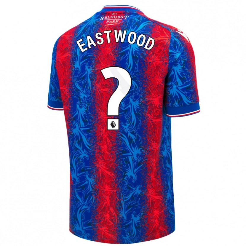 Danxen Män William Eastwood #0 Röda Blå Ränder Hemmatröja Matchtröjor 2024/25 Tröjor T-Tröja