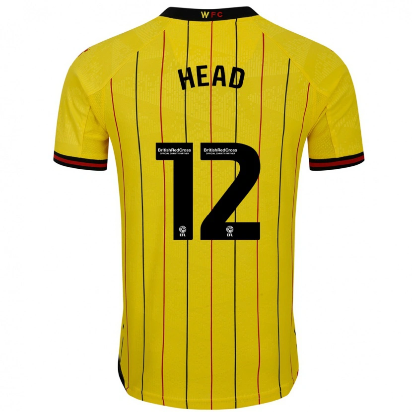 Danxen Män Ellie Head #12 Gul Svart Hemmatröja Matchtröjor 2024/25 Tröjor T-Tröja