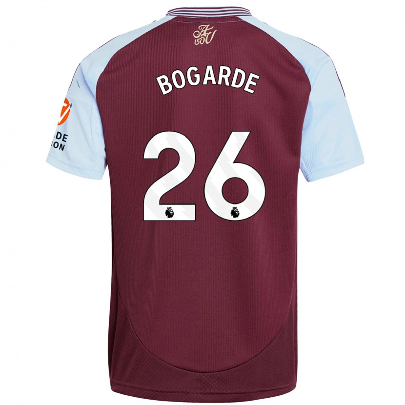 Danxen Män Lamare Bogarde #26 Vinröd Himmelsblå Hemmatröja Matchtröjor 2024/25 Tröjor T-Tröja