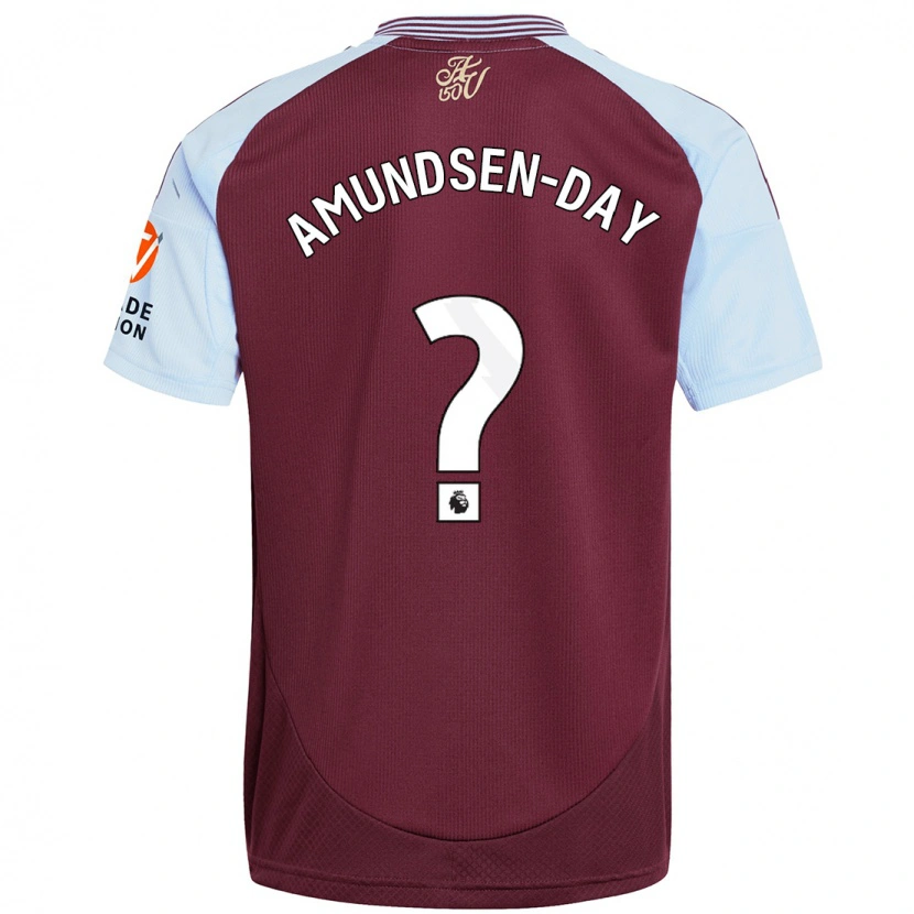 Danxen Män Ethan Amundsen-Day #0 Vinröd Himmelsblå Hemmatröja Matchtröjor 2024/25 Tröjor T-Tröja