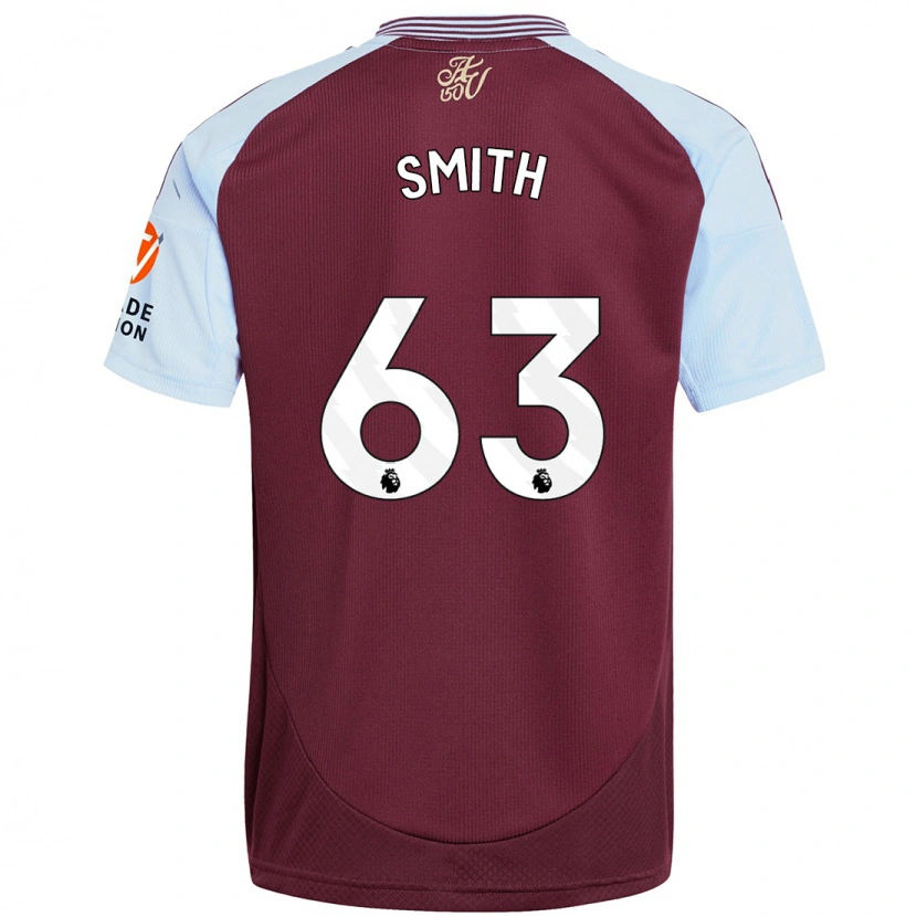 Danxen Män Kerr Smith #63 Vinröd Himmelsblå Hemmatröja Matchtröjor 2024/25 Tröjor T-Tröja