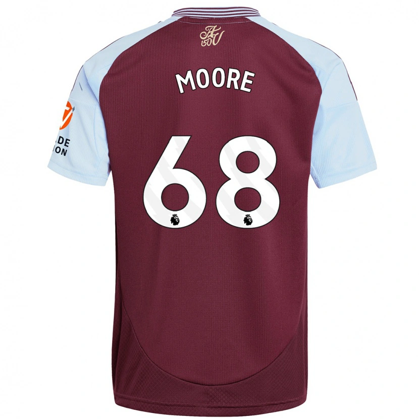 Danxen Män Kobei Moore #68 Vinröd Himmelsblå Hemmatröja Matchtröjor 2024/25 Tröjor T-Tröja